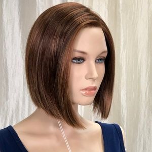NWT Rene of Paris Kai Rusty Red Straight Bob Lace Front Short Wig